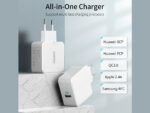 شارژر دیواری فست یو اس بی 22.5 وات چویتک CHOETECH Q5001 5A Fast Charger 22.5W USB A - تصویر 2
