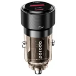 شارژر فندکی پورودو Porodo مدل  PD-75TDCC-BK توان 75 وات دو پورت - تصویر 2