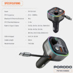 شارژر فندکی و فرستنده FM پورودو Porodo مدل PDFWCH069DG توان 65 وات - تصویر 7