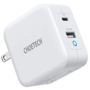 شارژر دیواری چویتک CHOETECH مدل PD8002 توان  65 وات دو پورت