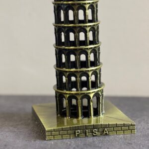 Metal model of the Leaning Tower of Pisa Italy 1