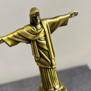 Metal replica of the Christ the Redeemer statue in Rio Brazil 4